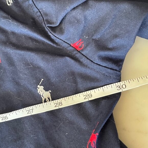 POLO RALPH LAUREN Men's All Over Polo Player Logo Robe Navy, Red, White L/XL - Picture 14 of 16